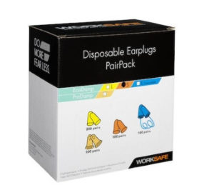 WORKSAFE PRO DAMP KORVATULPPA, 200 PR/ PAKKAUS