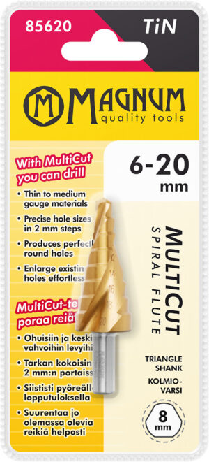 MAGNUM LEVYPORANTERÄ MULTICUT TIN 6-20MM 85620