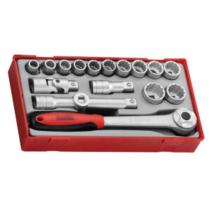TENGTOOLS TT1218 HYLSYAVAINSARJA ½", 10-24 MM
